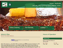 Tablet Screenshot of mindysribs.net